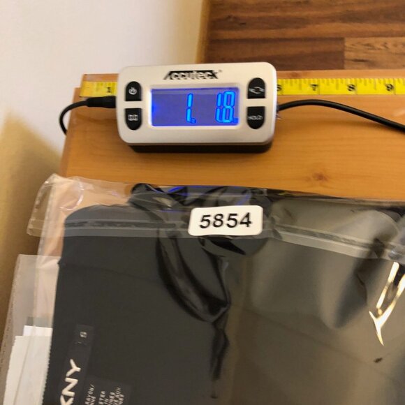 DKNY Sweater Womens Small Black Cardigan Longline V Neck Button Up Pocket Knit - Picture 10 of 10